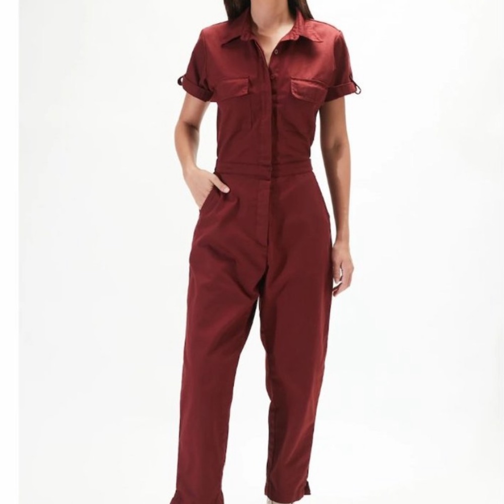 RUE STIIC Binteji Worksuit Jumpsuit V2 - Maroon Red Sz XS NWT♥️